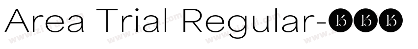 Area Trial Regular字体转换
